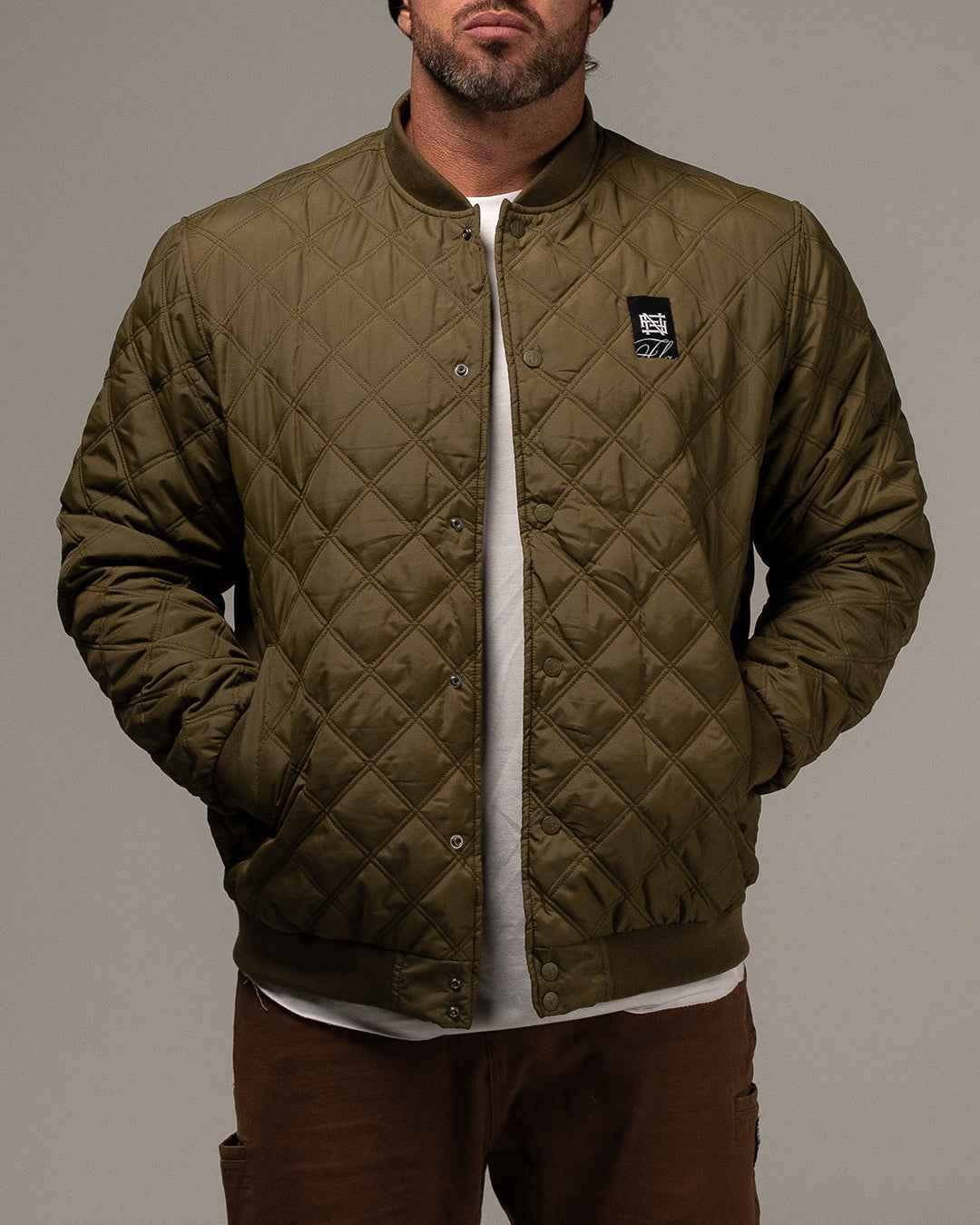 BOMBER JACKET - OLIVE