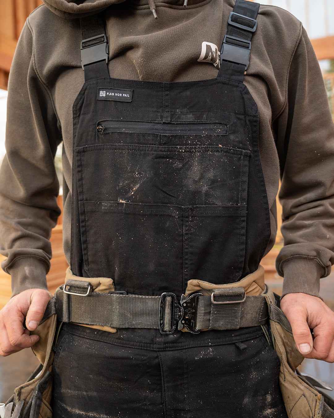 FOREVER OVERALLS - BLACK