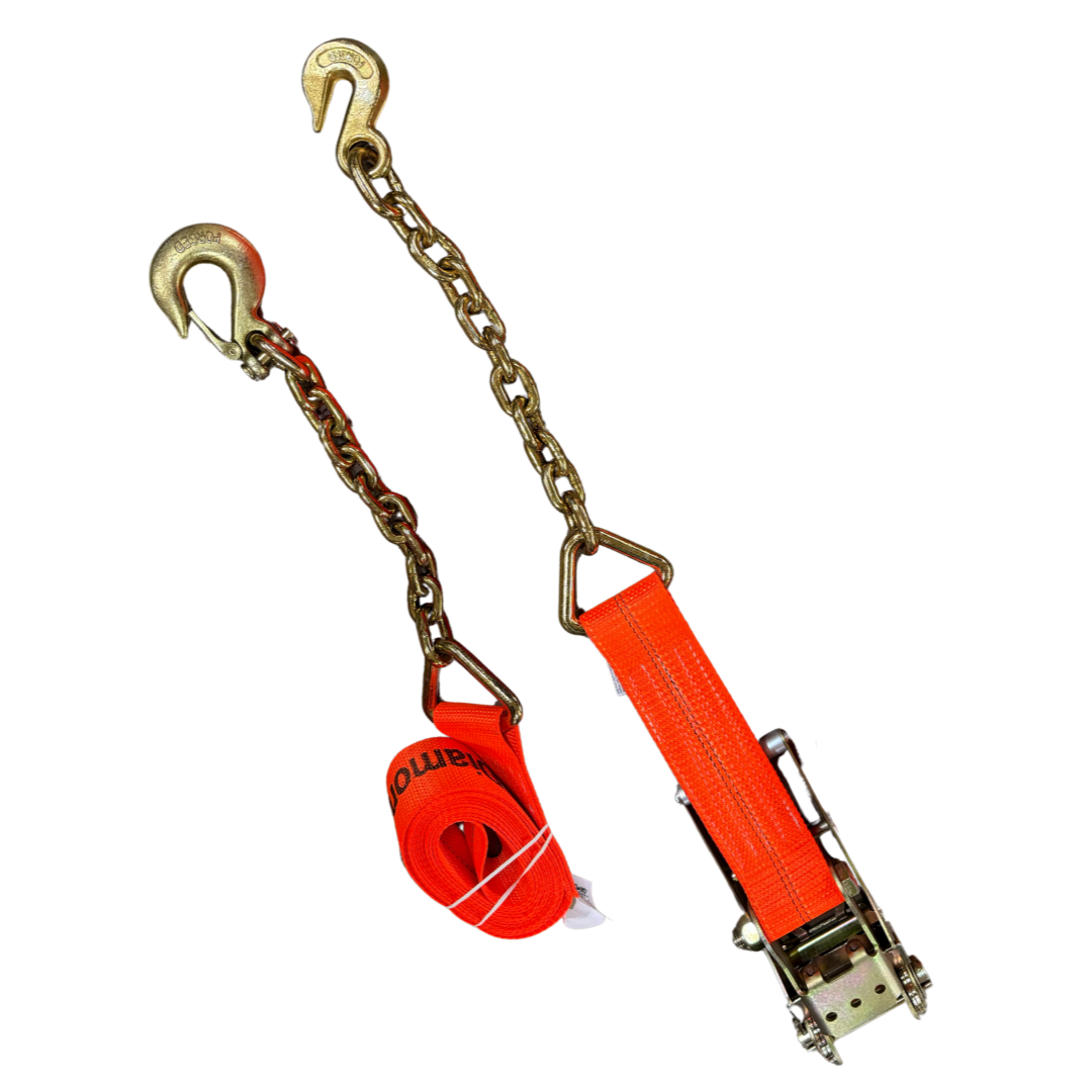 Diamond Weave 3''x14' Ratchet and Chain Ends