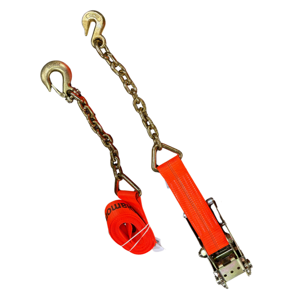 Diamond Weave 3''x14' Ratchet and Chain Ends