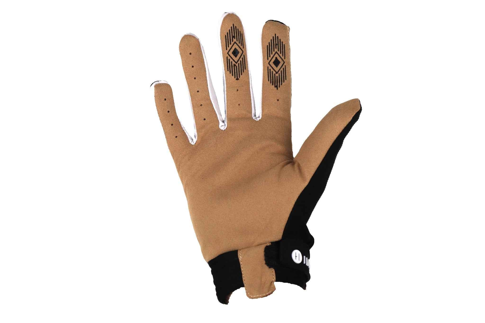 Tan and Black Gloves