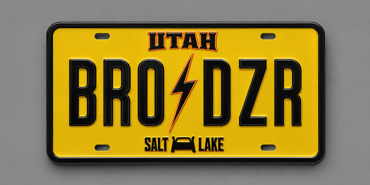 Heavy D & the Boys Stamped License Plate