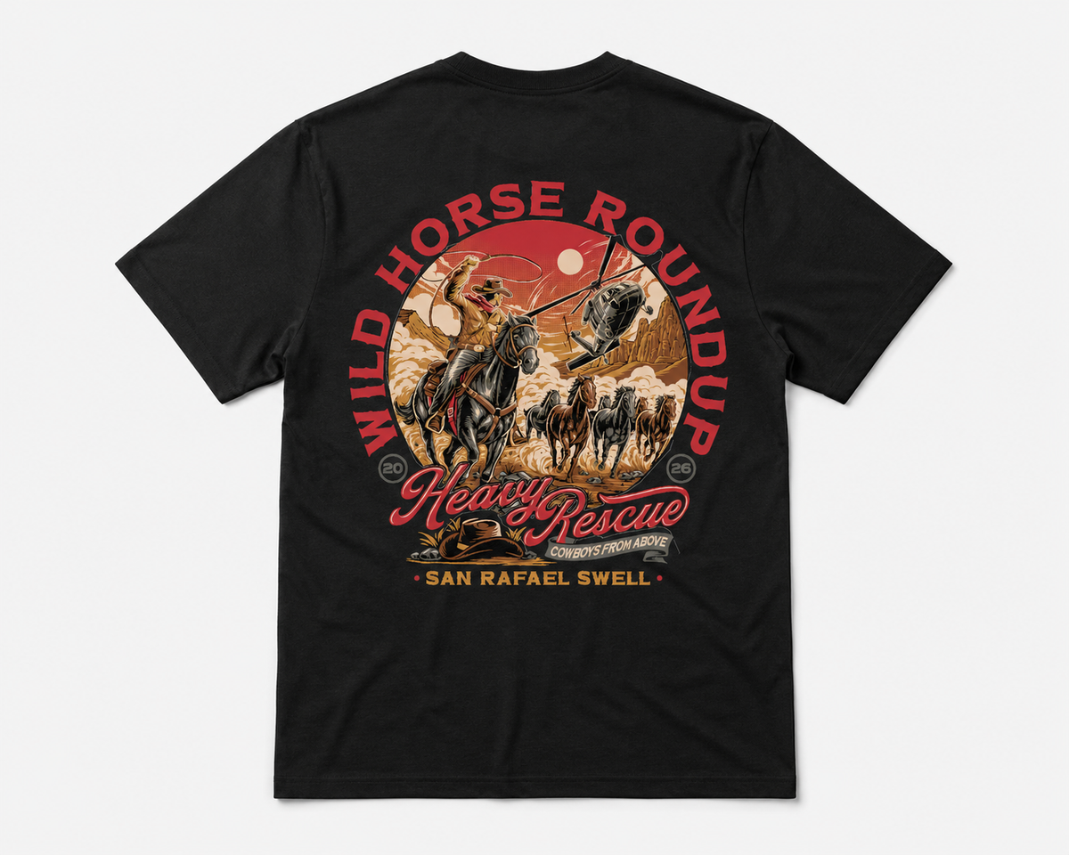Heavy Rescue – Wild Horse Roundup T-Shirt