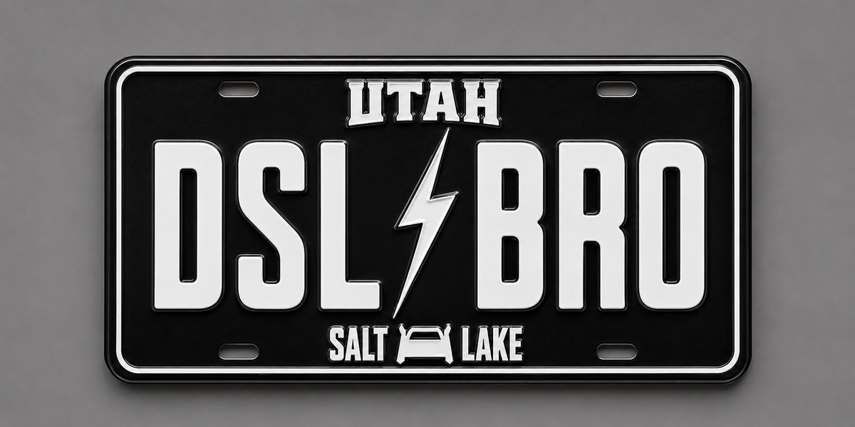 Heavy D & the Boys Stamped License Plate