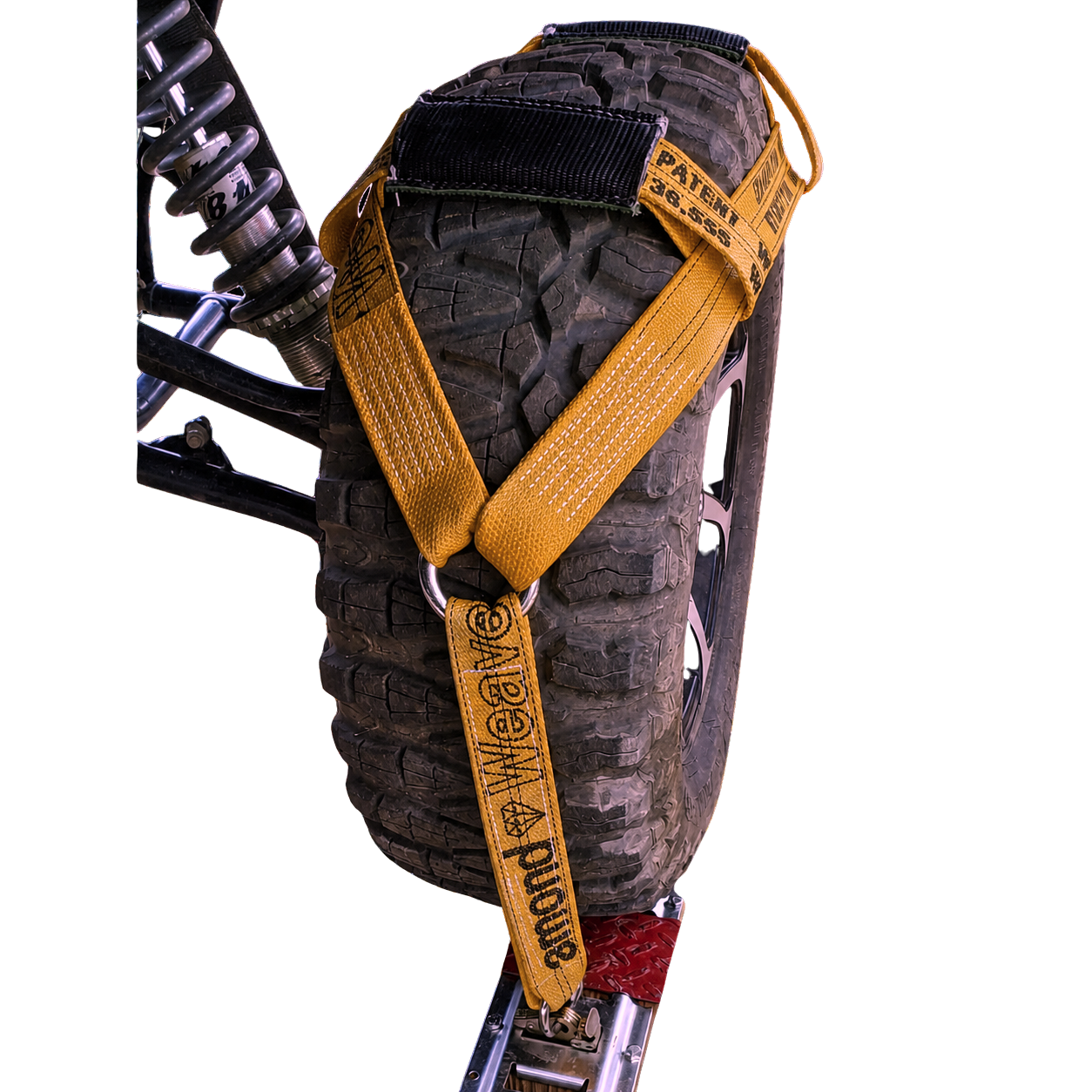 UTV Tire Bonnet Single - E Track Diamond Weave