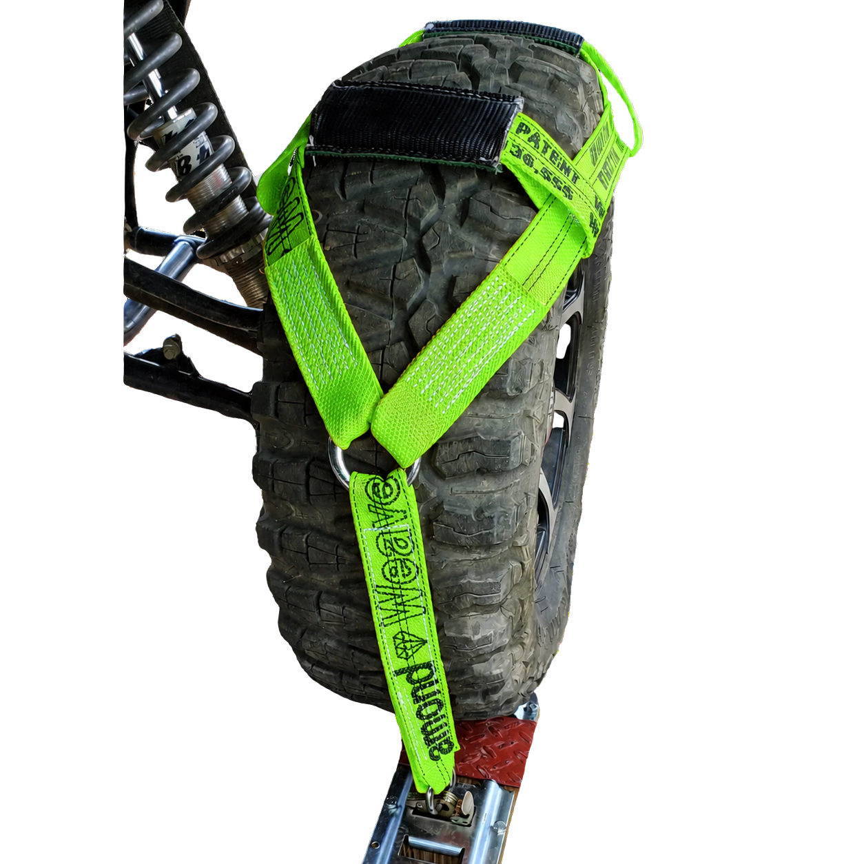 UTV Tire Bonnet Single - E Track Diamond Weave