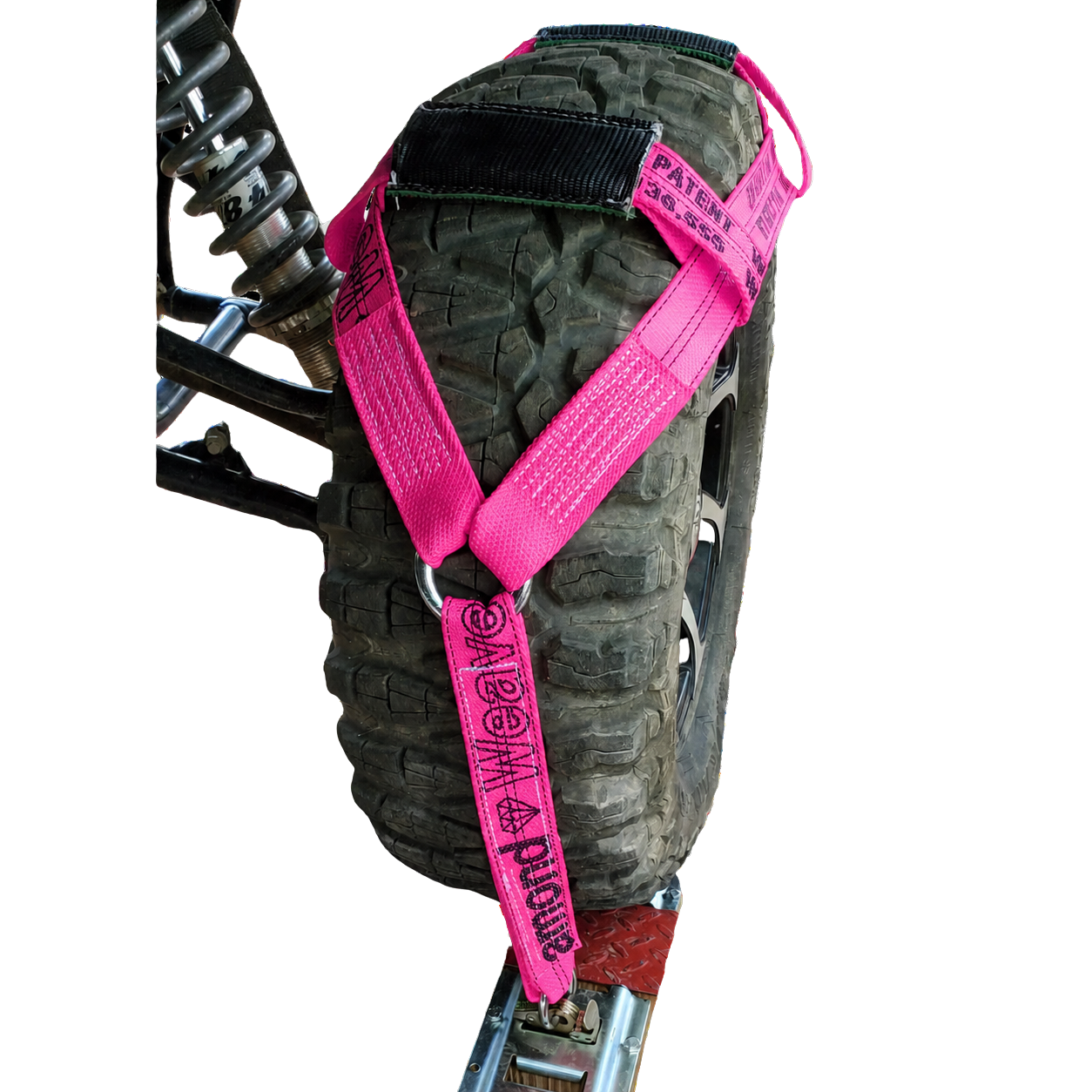 UTV Tire Bonnet Single - E Track Diamond Weave