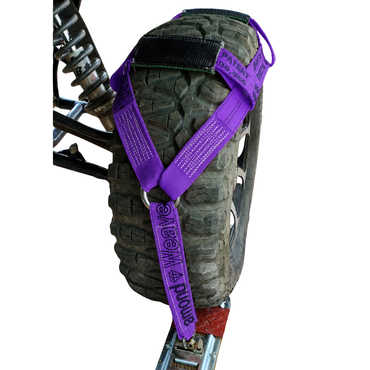 UTV Tire Bonnet Single - E Track Diamond Weave