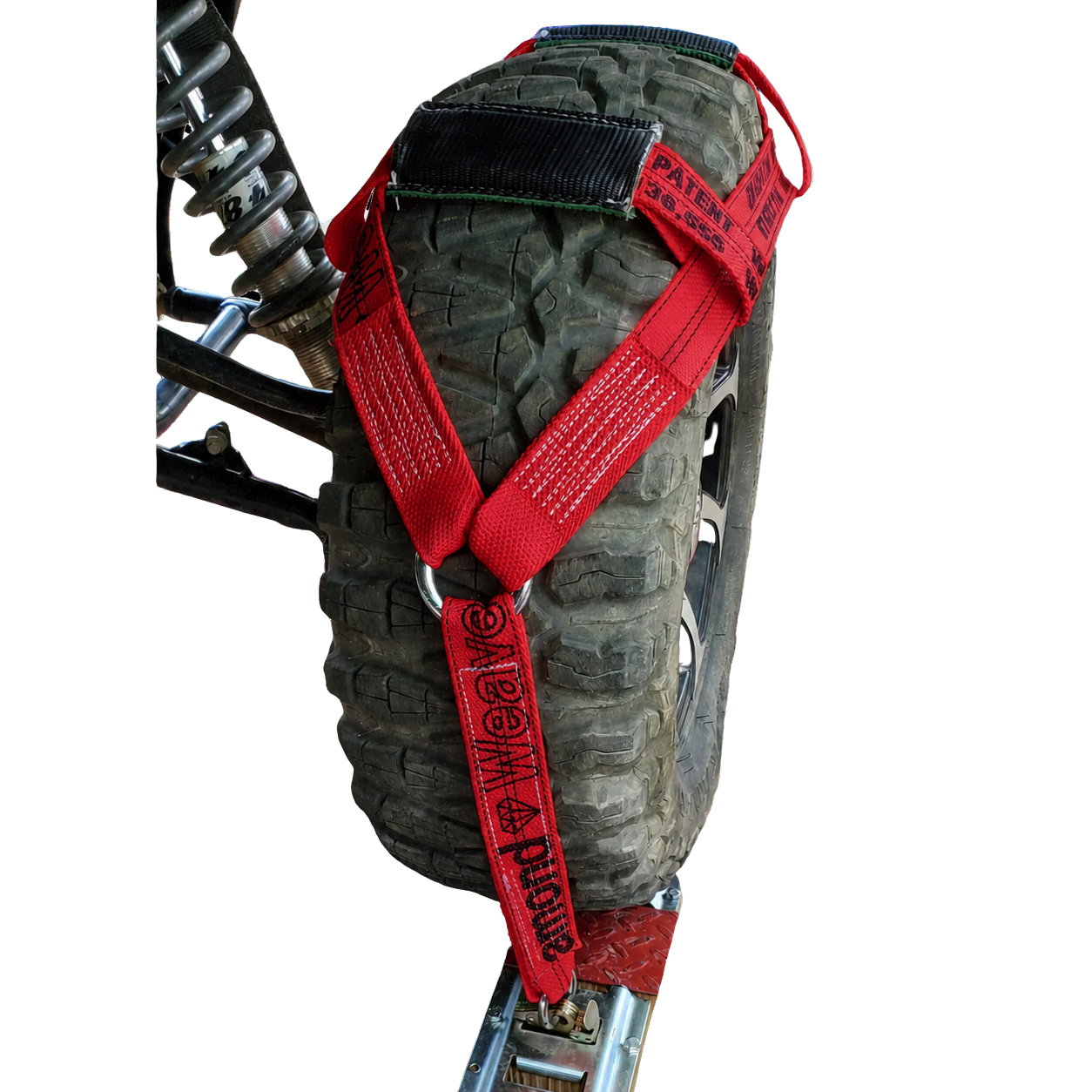 UTV Tire Bonnet Single - E Track Diamond Weave