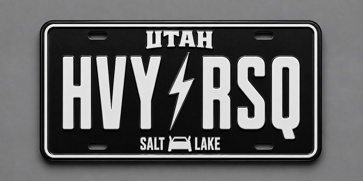 Heavy D & the Boys Stamped License Plate