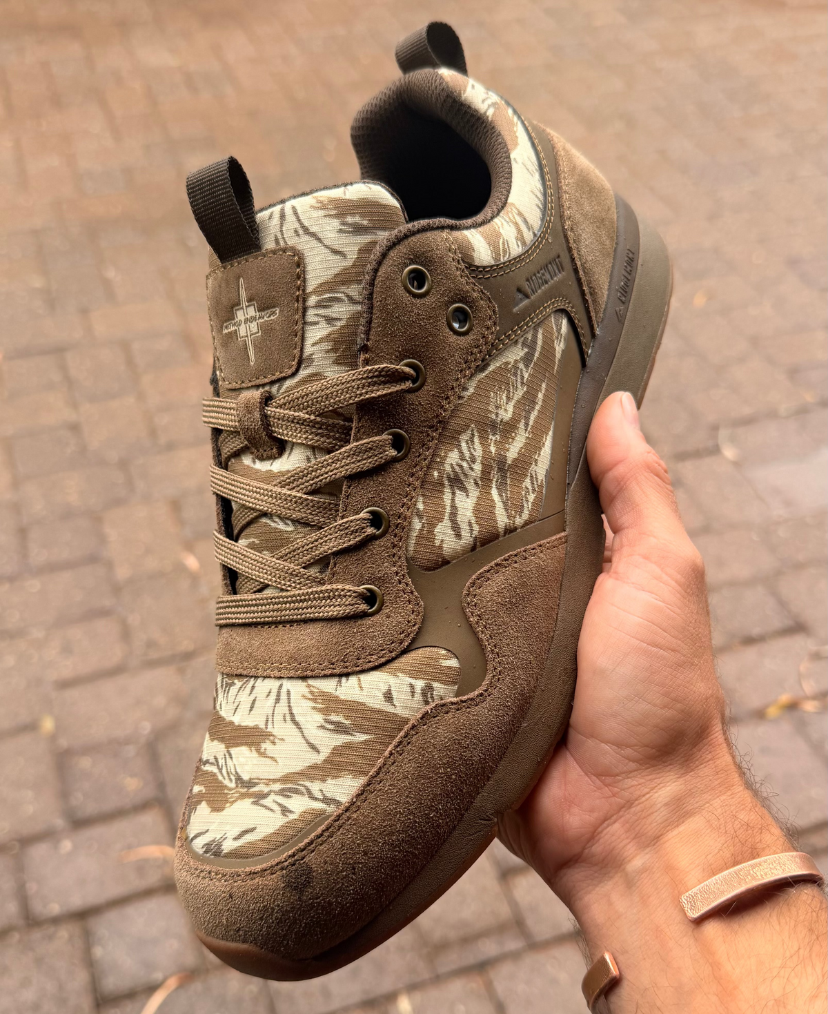 Method x Ridgemont Desert Tiger Collab Shoe