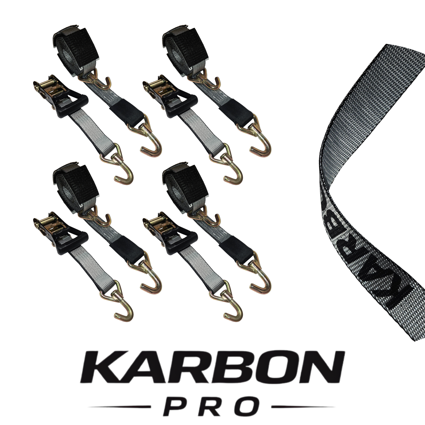 KARBON PRO 4PK 10' Ratchet Wheel Strap