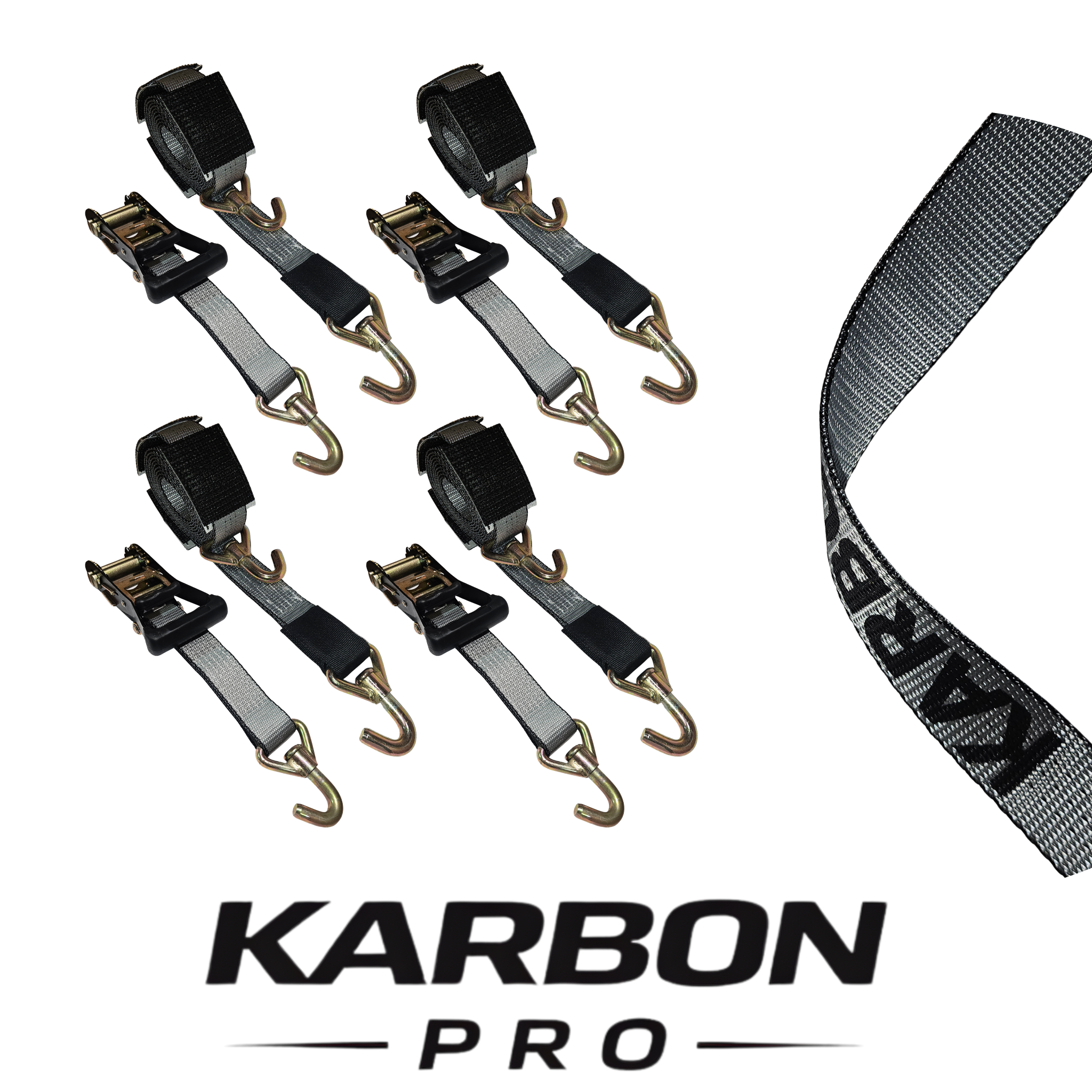 KARBON PRO 4PK 10' Ratchet Wheel Strap
