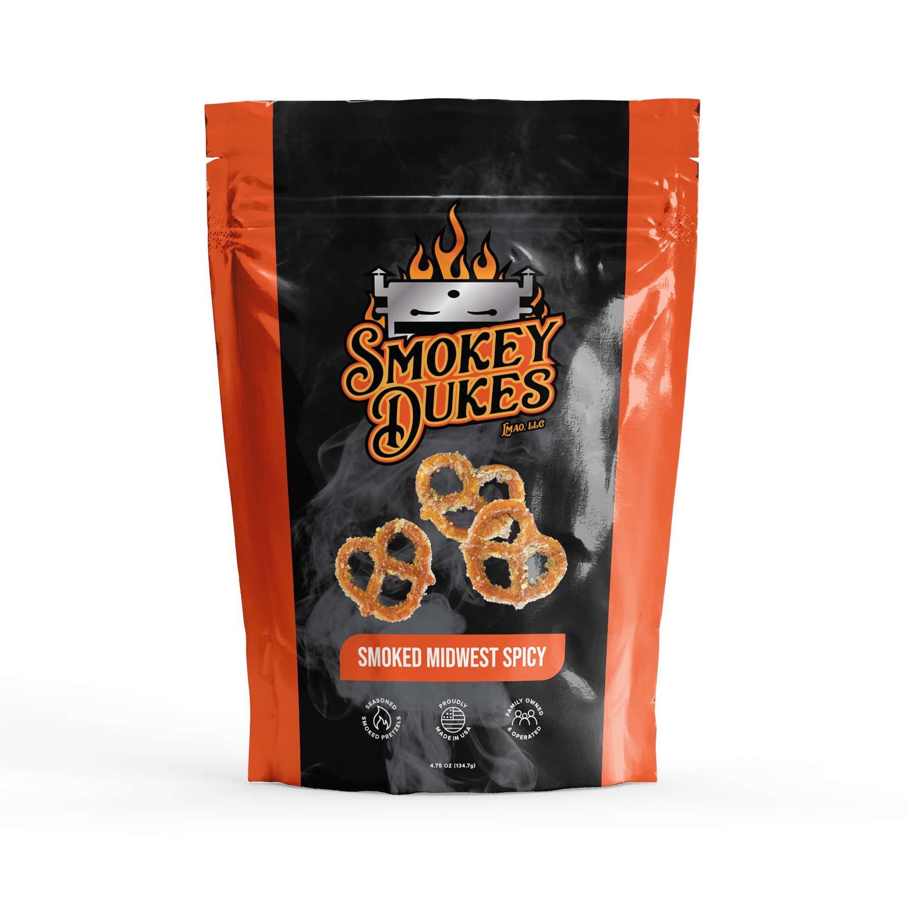 Smoked Midwest Spicy Pretzels