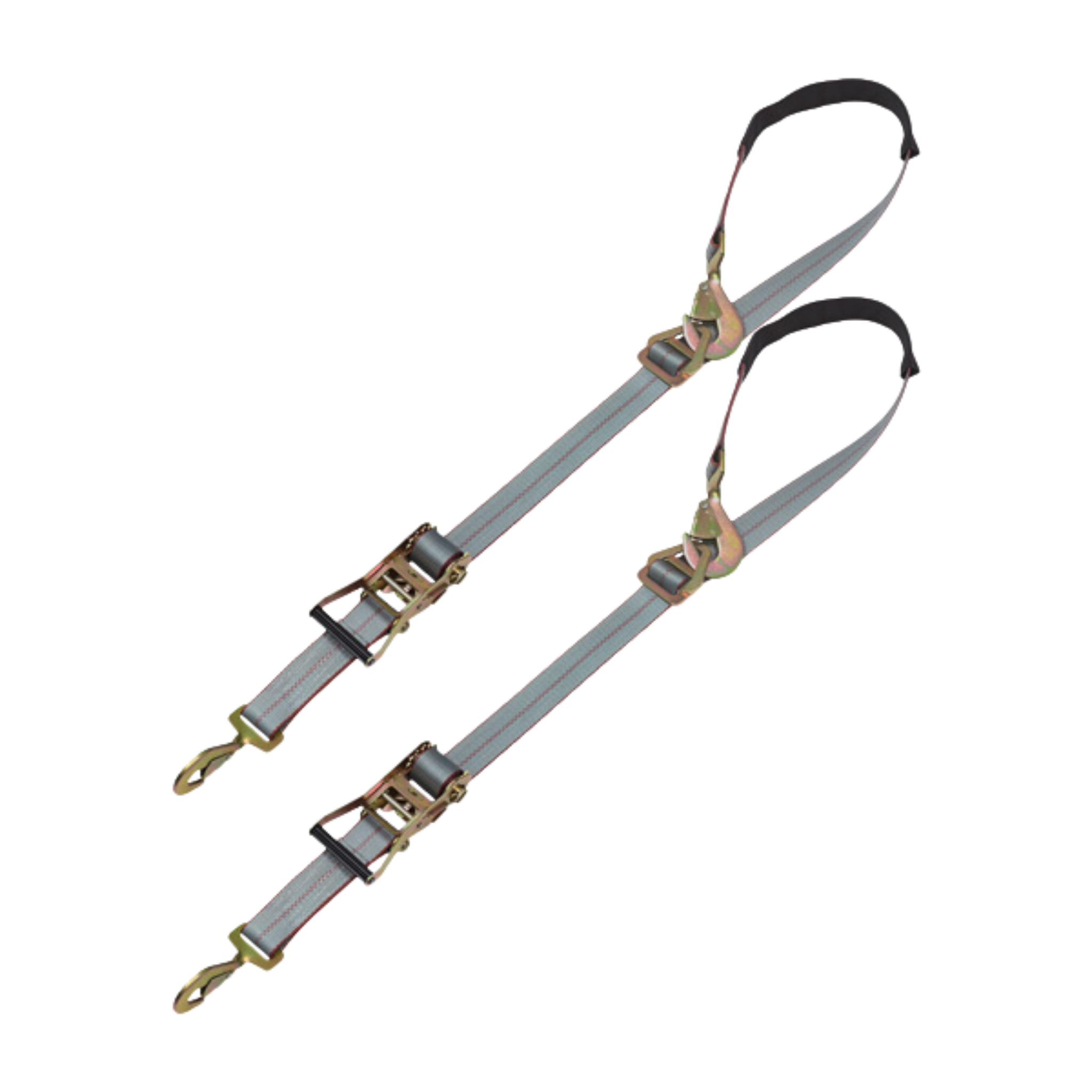 SecureTow PVC 2pk - Twisted Snap Hook Axle Strap