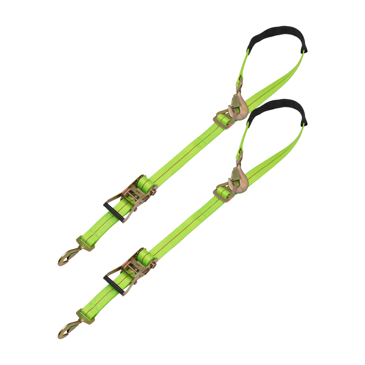 SecureTow PVC 2pk - Twisted Snap Hook Axle Strap