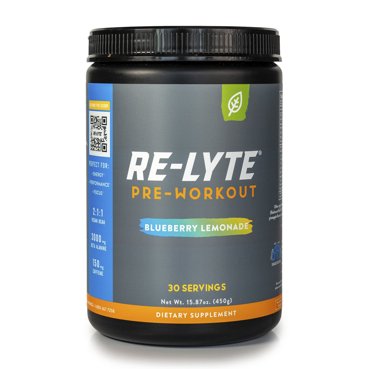 Re-Lyte Pre-Workout Electrolyte Powder 30 Servings