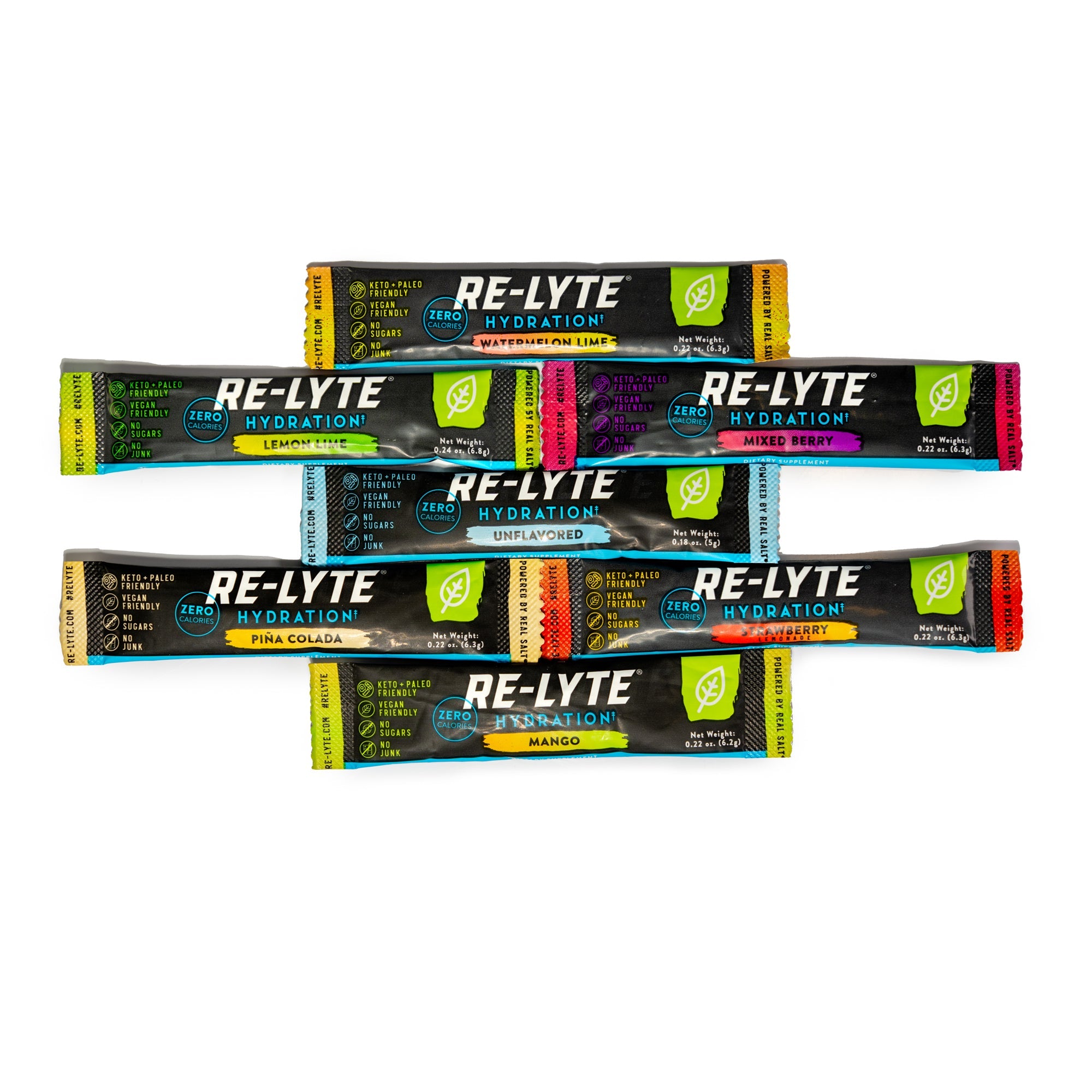 Hydration Electrolyte Powder Stick Packs