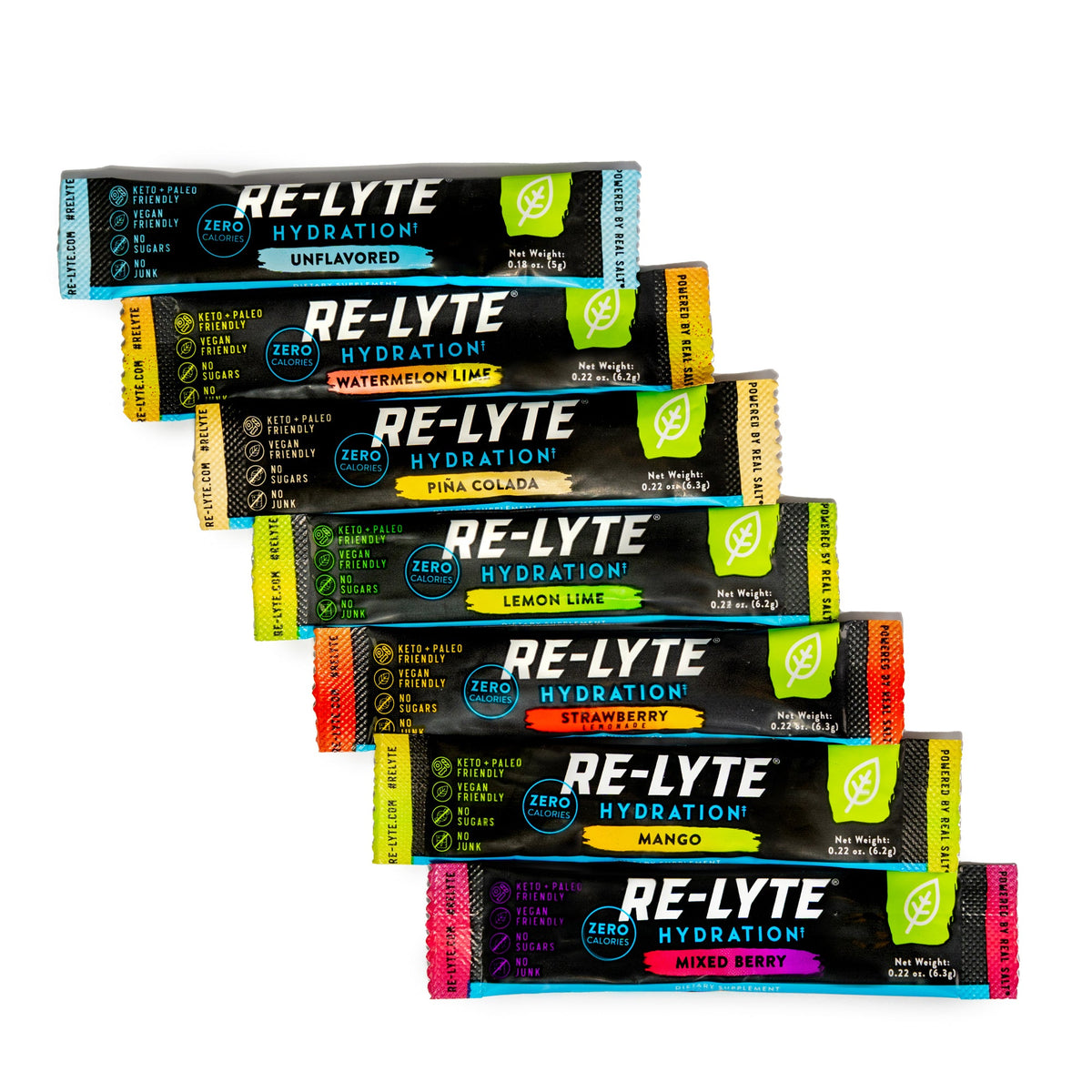 Hydration Electrolyte Powder Stick Packs
