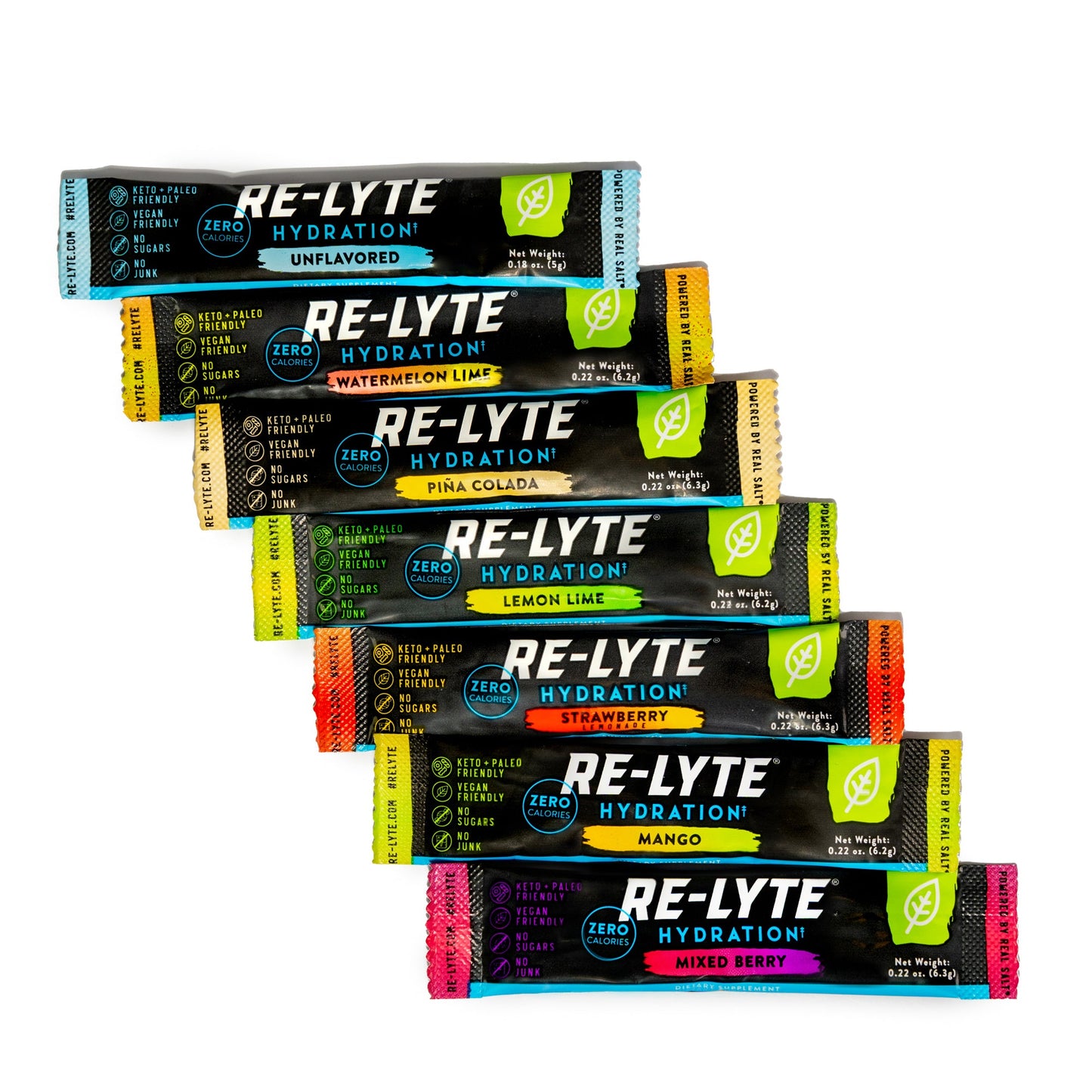 Hydration Electrolyte Powder Stick Packs