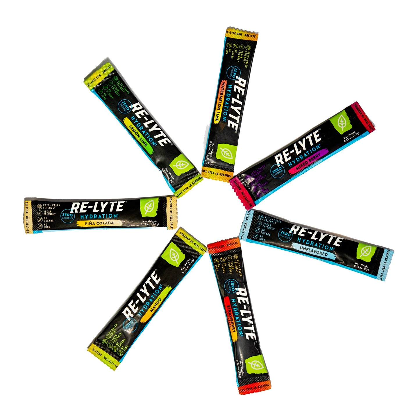 Hydration Electrolyte Powder Stick Packs