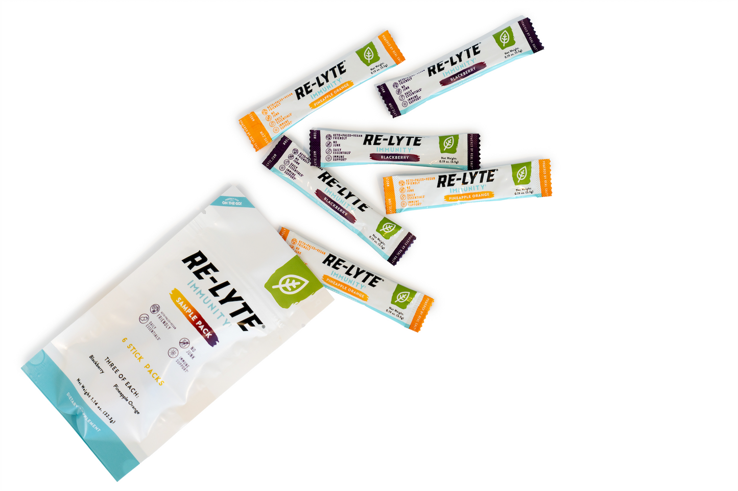 Immunity Electrolyte Powder Sample Stick Pack