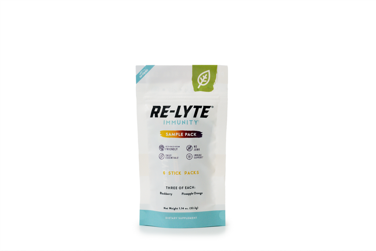 Immunity Electrolyte Powder Sample Stick Pack