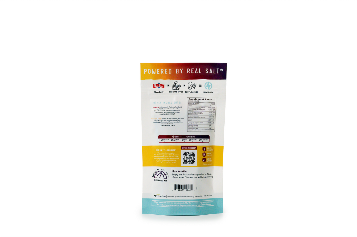 Immunity Electrolyte Powder Sample Stick Pack