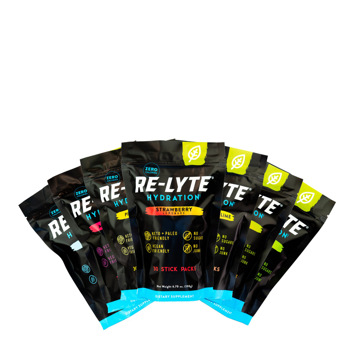 Hydration Electrolyte Powder Stick Packs