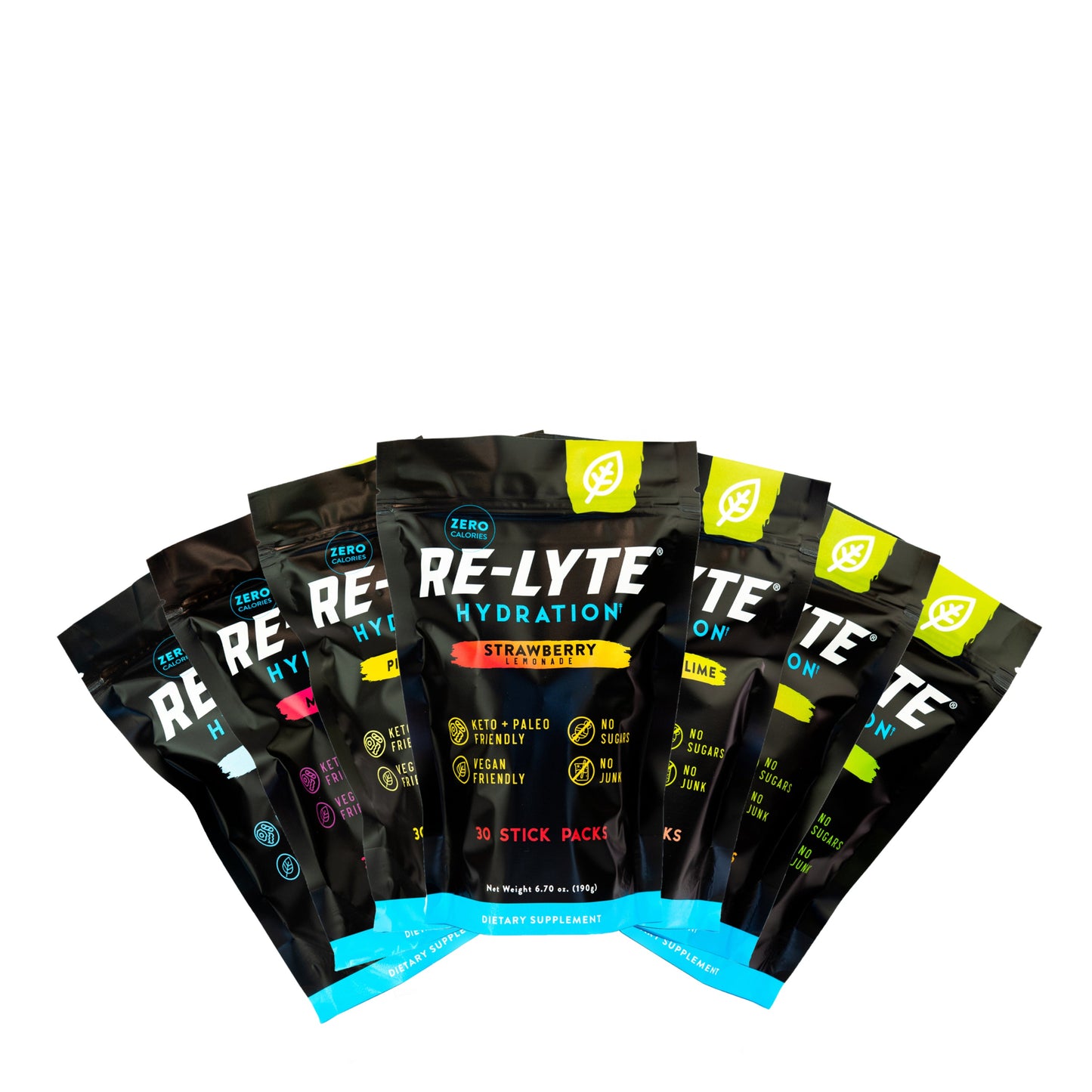Hydration Electrolyte Powder Stick Packs