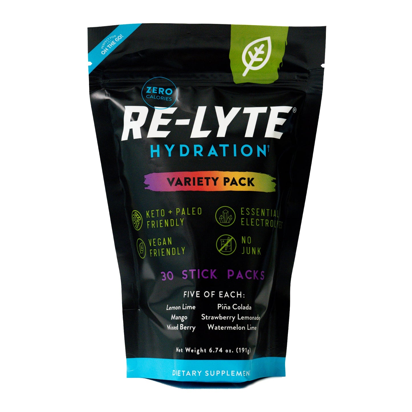 Hydration Electrolyte Powder Stick Packs