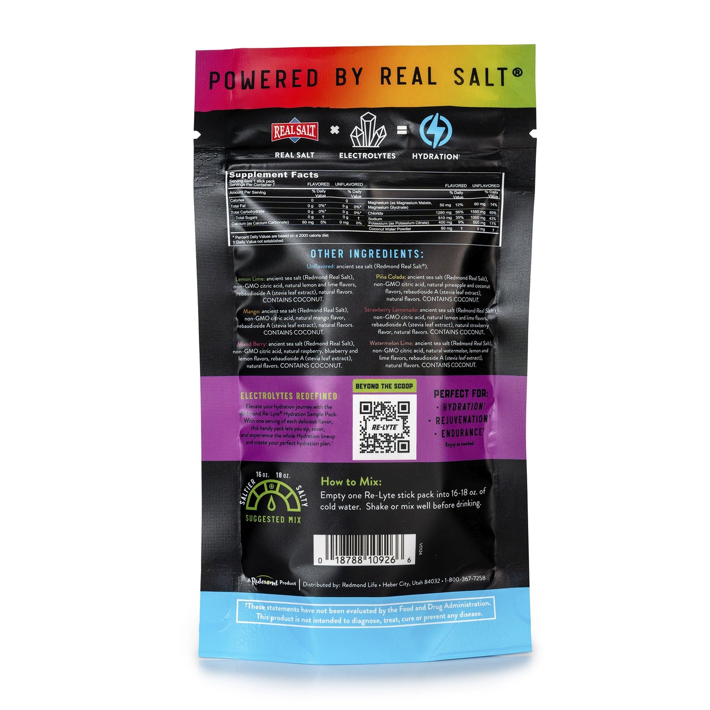 Hydration Electrolyte Powder Sample Pack (7 ct.)