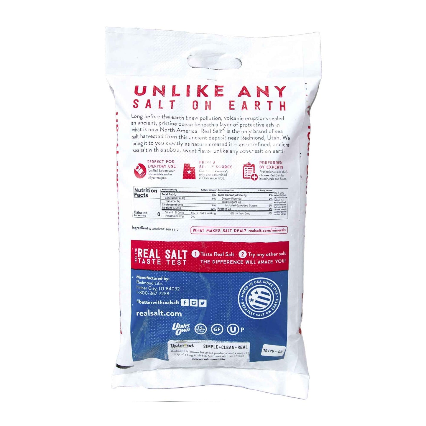 Real Salt Coarse 25 lb Bag