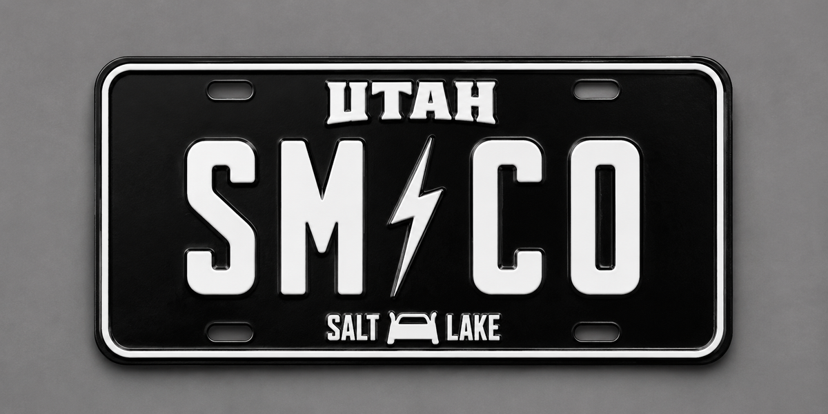 Heavy D & the Boys Stamped License Plate