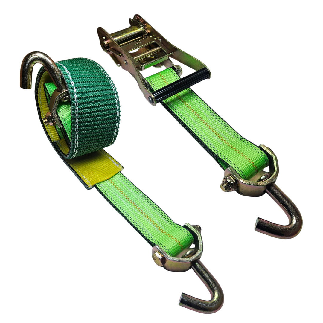 Ratchet Wheel Strap Classic Swivel J Grip Sleeve - SecureTow PVC