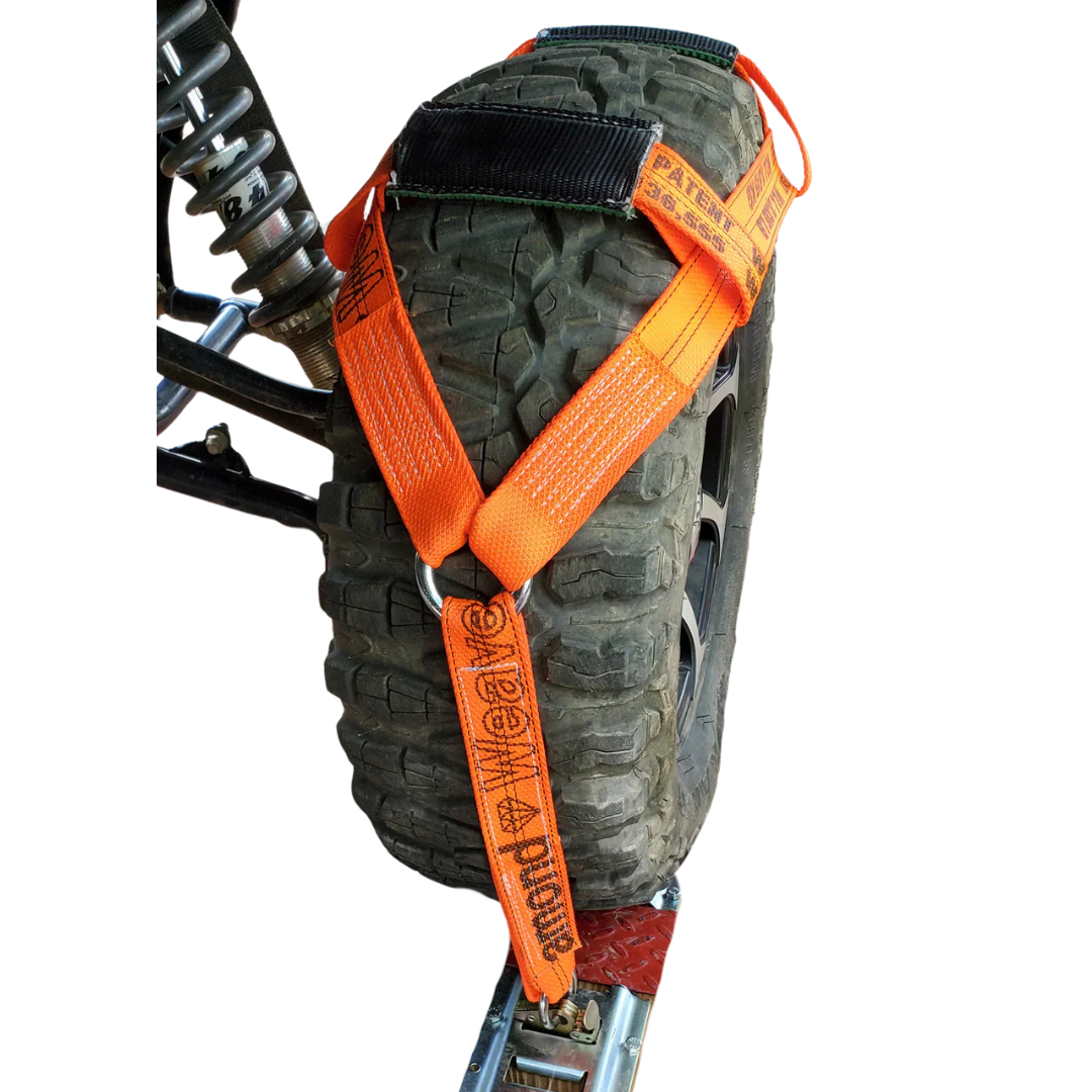 UTV Tire Bonnet Single - E Track Diamond Weave