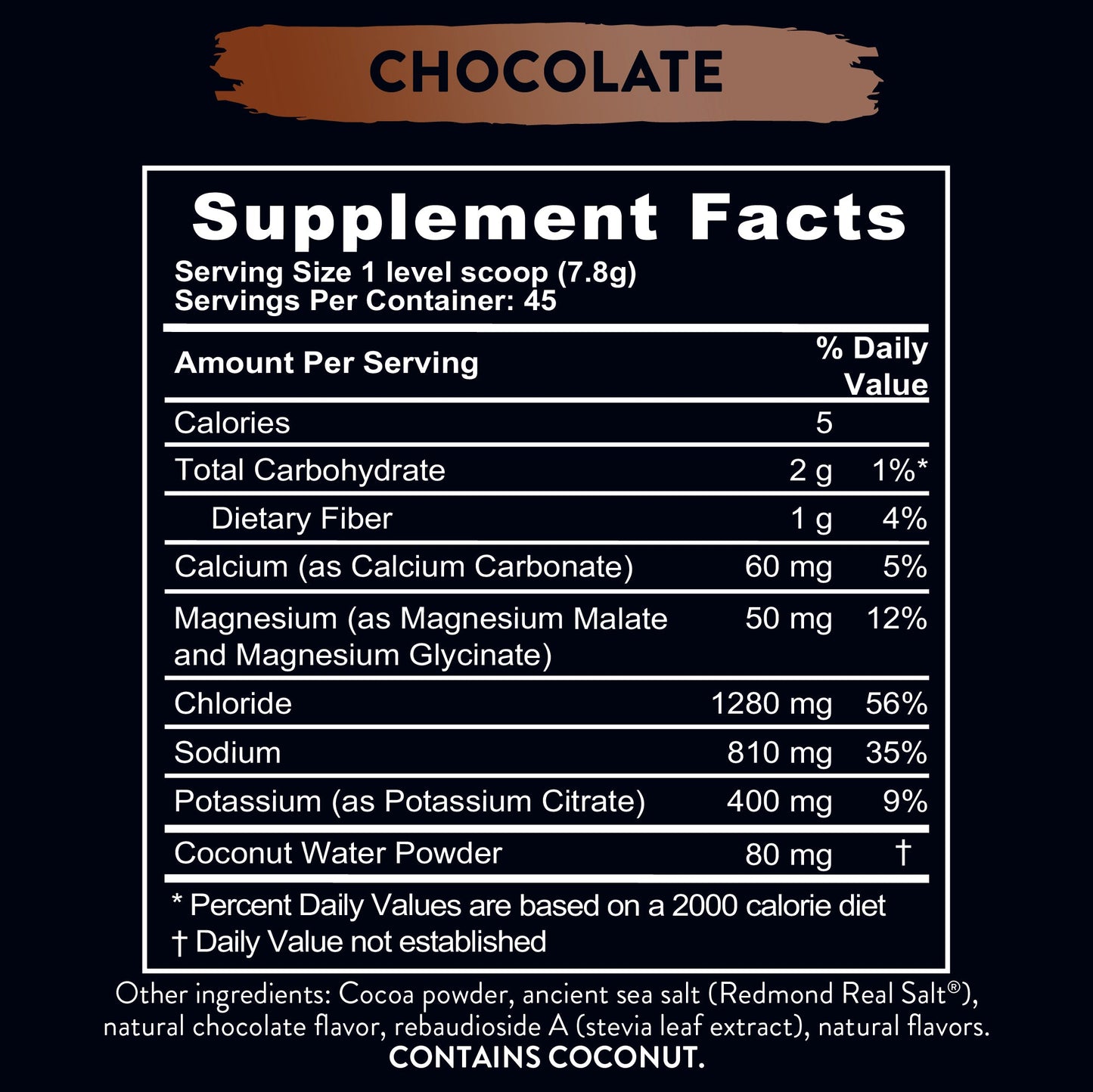 Hydration Electrolyte Powder Limited Edition / Chocolate