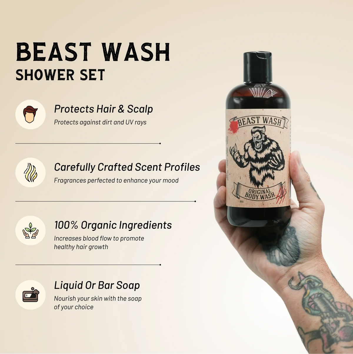 Beast Wash Shower Set