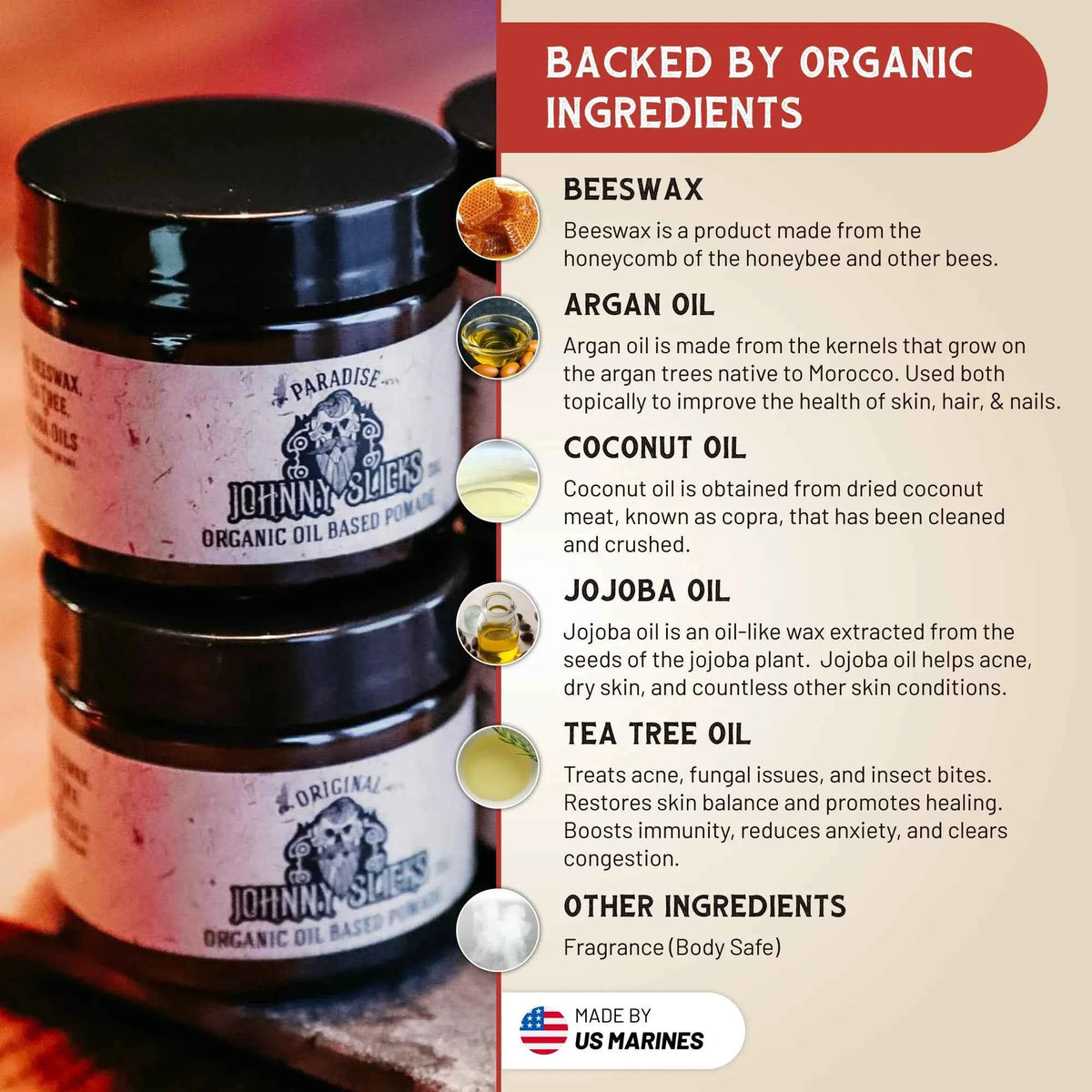 Organic Oil Based Pomade
