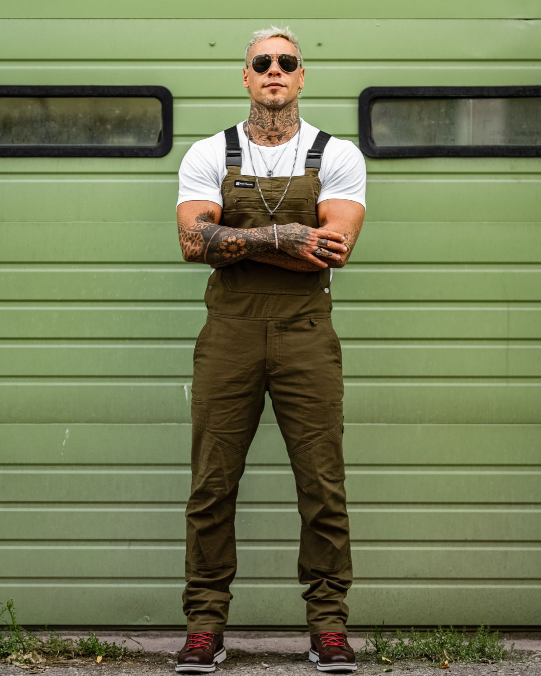 Forever Overalls - Olive