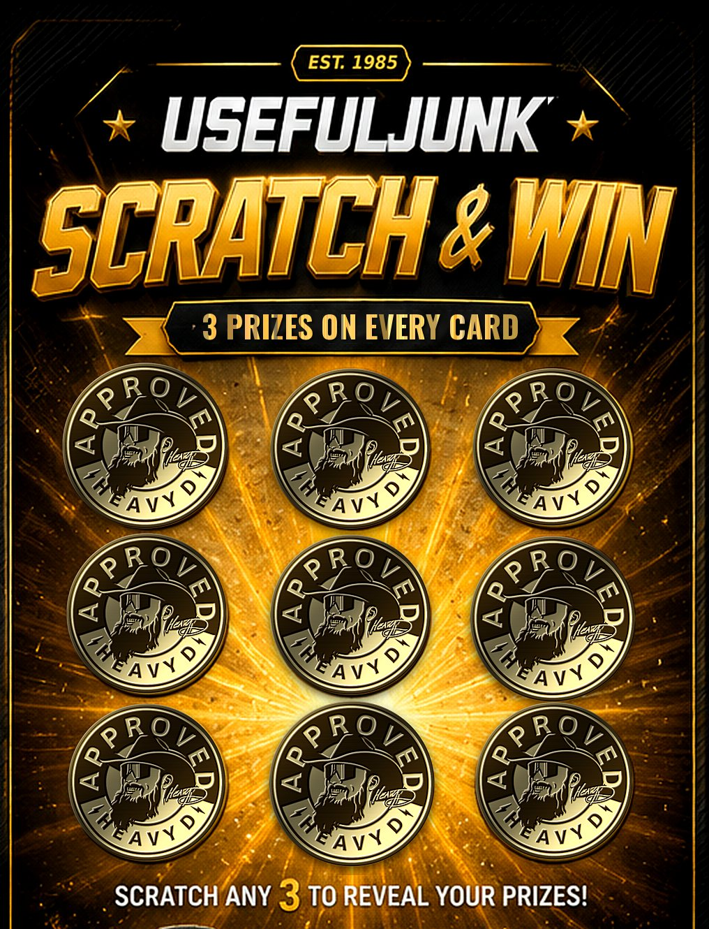 Gold Scratch & Win Pack card