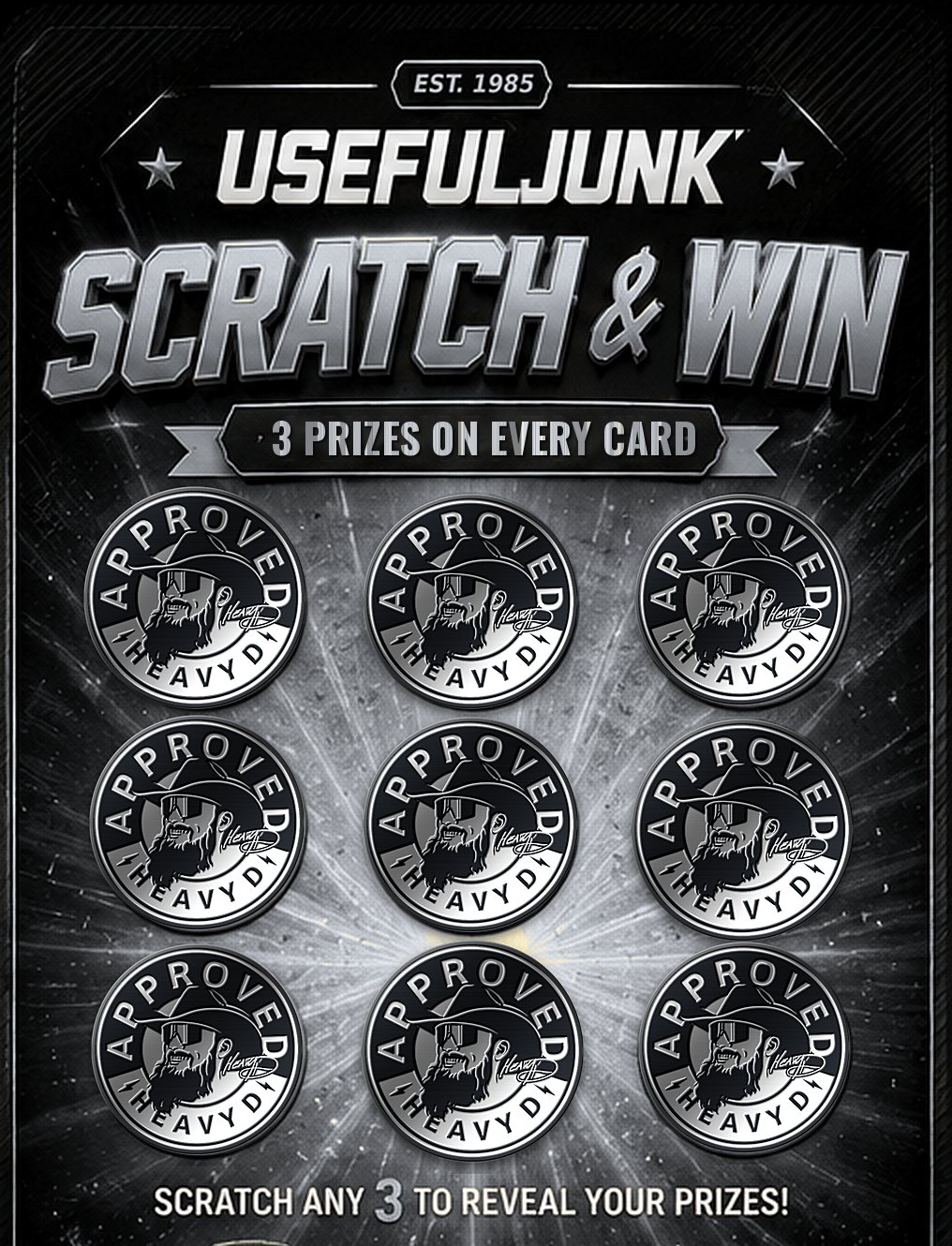Silver Scratch & Win Pack card